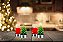 Jogo Mini Vela Natural Pinheiro  Natal Vermelho e Verde 4 Un - Imagem 3