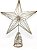 Estrela Ponteira Luxo Aramado Metal 3D Grande 36cm Champagne - Imagem 1