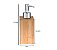 Jogo Banheiro Bambu Eco Kitchen 4 Peças Porta Sabonete Líquido 125ml e Acessórios - Mimo Style - Imagem 5