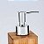 Jogo Banheiro Luxo Bambu Eco Prime 5 Peças Porta Sabonete Líquido 125ml e Acessórios - Mimo Style - Imagem 3