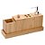 Jogo Banheiro Luxo Bambu Eco Prime 5 Peças Porta Sabonete Líquido 125ml e Acessórios - Mimo Style - Imagem 1