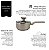 Conjunto 7 Panelas Sartin Cook Champanhe Gás Revestimento Cerâmica Premium 3 Camadas - Mimo Style - Imagem 7