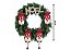 Guirlanda Decorada 25cm Placa Noel Champanhe e Papai Noel Pelúcia Guizo - Master Christmas - Imagem 2