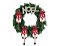 Guirlanda Decorada 25cm Placa Noel Champanhe e Papai Noel Pelúcia Guizo - Master Christmas - Imagem 1