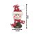 Jogo Sino Natal Metal Rústico Boneco de Neve e Papai Noel Guizo Pelúcia 14cm 10 Unidades - Master Christmas - Imagem 2