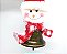 Jogo Sino Natal Metal Rústico Boneco de Neve e Papai Noel Guizo Pelúcia 14cm 6 Unidades - Master Christmas - Imagem 2