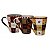 Caneca Cerâmica Pilão 300ml Jogo Com 3 Unidades - Yangzi - Imagem 1