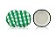 Jogo Potes Vidro Tampa Verde Xadrez 240ml com Lacre 6 Unidades - Mundial - Imagem 4