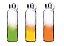 Jogo 3 Garrafas Vidro Matiz 500ml Verde, Amarelo e Laranja - Imagem 1