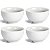 Tigela Cumbuca Porcelana Branca 440Ml 4 Unidades - Capri - Imagem 1