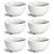 Tigela Cumbuca Porcelana Branca 440Ml 6 Unidades - Capri - Imagem 1