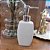 Kit 3 Saboneteiras Porta Sabonete Líquido Porcelana Branco 250ml - Tuut - Imagem 2