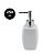 Kit 3 Saboneteiras Porta Sabonete Líquido Porcelana Branco 250ml - Tuut - Imagem 4