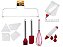 Kit Confeitaria Master 16 Peças Bicos Raspadores Nivelador e Utensílios Silicone Elite - Yangzi - Imagem 1