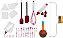 Kit Confeitaria Master 42 Peças Bicos Raspadores Nivelador e Utensílios Silicone Elite - Yangzi - Imagem 1