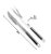 Kit Churrasco Aço Inox 2 Peças, Faca e Garfo Longo - Mimo Style - Imagem 2