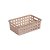 Cesta Retangular Palha Indiana 16x23cm Plástico Premium - Plasutil - Imagem 1