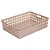 Cesta Retangular Palha Indiana 23x32cm Plástico Premium - Plasutil - Imagem 1