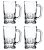 Jogo Caneca de Chopp Bruges Vidro 360ml 4 Unidades- Tuut - Imagem 1