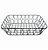 Cesta Fruteira Aramada Metal Retangular Galia Black 35cm - Yazi - Imagem 1