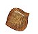 Travessa Vidro Centro de Mesa Folha Bronze Texturizado Drops 27cm - Tuut - Imagem 2
