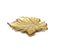 Travessa Vidro Centro de Mesa Luxo Folha Dourada Leaves 24cm - Tuut - Imagem 1