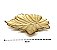 Travessa Vidro Centro de Mesa Folha Dourada Leaves 30cm - Tuut - Imagem 4