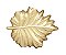 Travessa Vidro Fruteira Centro de Mesa Luxo Folha Dourada Leaves 35cm - Tuut - Imagem 4