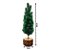 Jogo Mini Pinheiro Rústico Natal Enfeite de Mesa 30cm Base Tronco 2 Unidades - Yangzi - Imagem 2