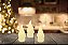 Jogo 3 Velas Eletrônica Papai Noel Iluminado Parafina Natural 10cm - Magizi - Imagem 3