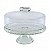 Boleira Vidro Prato Para Bolo c/ Pedestal Colonial G 28cm - Imagem 1