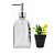 Saboneteira Líquida Vidro Clear e Mini Vaso Cerâmica Suculenta Black - Yangzi - Imagem 1