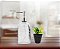 Saboneteira Líquida Vidro Clear e Mini Vaso Cerâmica Suculenta Black - Yangzi - Imagem 2