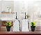 Kit Banheiro Porta Sabonete Líquido Vidro Clear e Mini Vaso Suculenta Black 4 Peças - Imagem 3