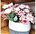 Jogo Buquê Mini Rosas 5 Flores Folhagens Realistas 2 Unidades 30cm - Imagem 3