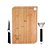 Kit Tábua para Corte Bambu, Descascador e Faca Para Legumes Inox Henrique Fogaça - Tuut - Imagem 1