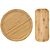 Conjunto Bandejas para Servir Bambu Eco Prime Retangular e Redonda 2 Peças - Tuut - Imagem 1