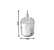 Jogo 6 Mini Velas Eletrônica Transparente LED Branco Quente 6cm - Imagem 3