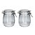 Jogo 2 Potes Hermético Vidro Premium Redondo com Super Trava 830ml - Yangzi - Imagem 1