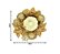 Kit 4 Porta Velas Bico de Papagaio Pick Glitter Dourado 10cm com Vela Eletrônica LED - Imagem 6