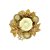 Kit 3 Porta Velas Bico de Papagaio Pick Glitter Dourado 10cm com Vela Eletrônica LED - Imagem 7