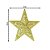 Kit 4 Estrelas Filigrana Natal Glitter Dourado Pendente 20cm - Yangzi - Imagem 3