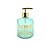 Porta Sabonete Líquido Vidro Sweet Home Verde e Dourado 350ml - Yazi - Imagem 1