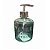 Porta Sabonete Líquido Vidro Sweet Home Verde e Prata 350ml - Yazi - Imagem 2