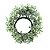 Jogo 3 Porta Velas Natal Guirlanda Verde Nevado 20cm com Vela Eletrônica LED - Magizi - Imagem 9