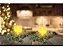 Jogo 2 Porta Velas Natal Guirlanda Verde Nevado 20cm com Vela Eletrônica LED 12cm - Magizi - Imagem 5
