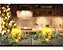 Jogo 2 Porta Velas Natal Guirlanda Verde Nevado 20cm com Vela Eletrônica LED 10cm - Magizi - Imagem 3