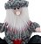 Jogo Papai Noel e Boneco de Neve Pelúcia Tricot Sentado 28cm - Magizi - Imagem 3