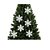 Jogo Floco de Neve Gliter Branco 18cm Enfeite Natalino 6 Peças - Yangzi - Imagem 3