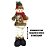 Jogo Papai Noel e Boneco de Neve Retrátil Pelúcia Encolhe e Estica 47cm Alpes Casaco Xadrez - Magizi - Imagem 7